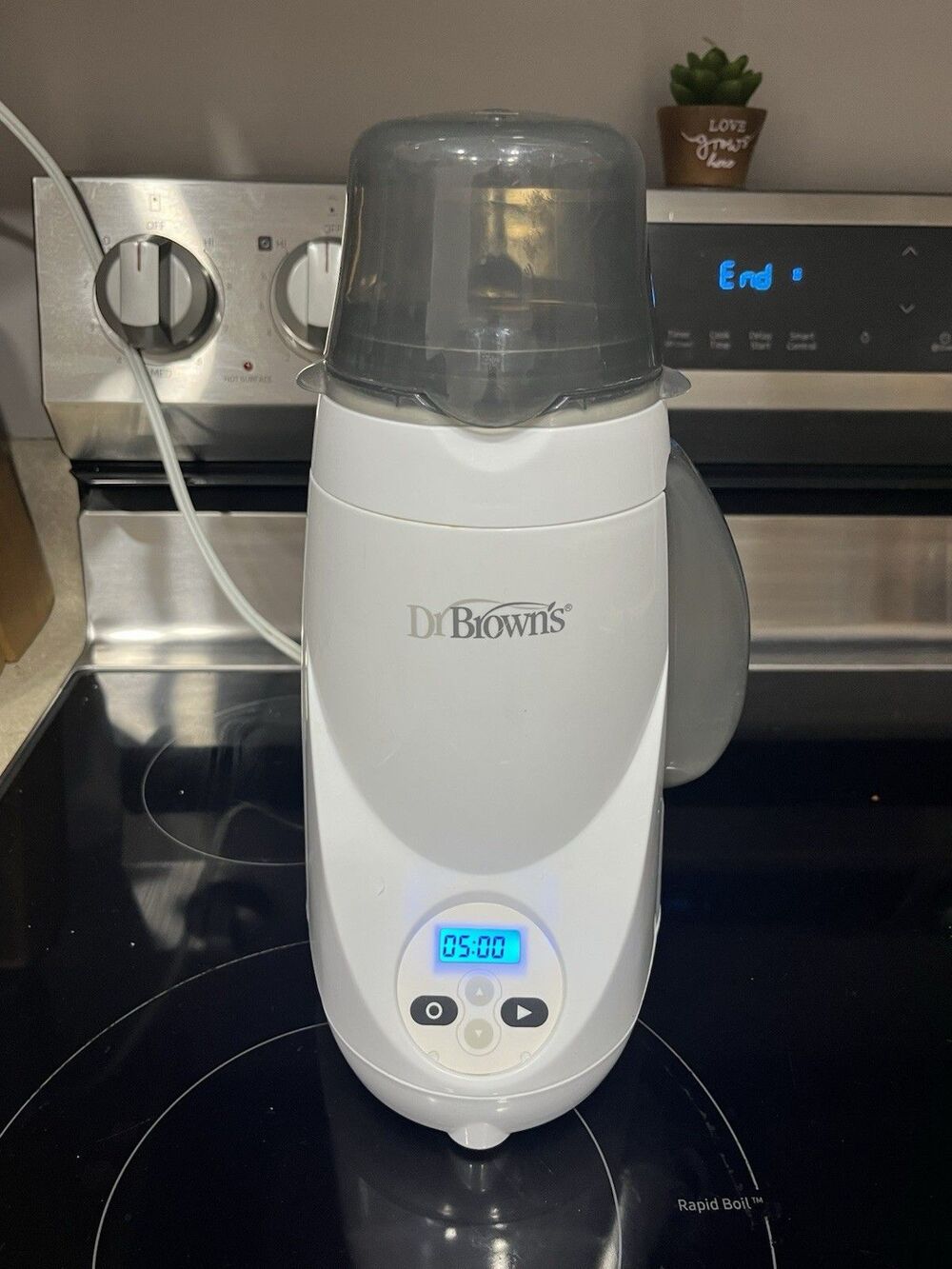 Dr. Brown's Natural Flow Deluxe Baby Bottle Warmer Steam Heater w/ LCD 850 WORKS